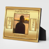 ゴールドテーブルフォトメモリアル フォトプラーク (側面)