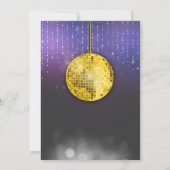 ゴールドディスコバースデーパーティー 招待状 (裏面)