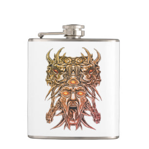 ゴールドデーモン顔 フラスク