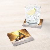 ゴールドトラック クリスマスツリー ホリデー ペーパーコースター (インサイチュ)