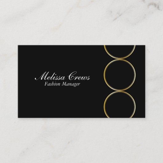 ゴールドトリプルリング 名刺 (正面)