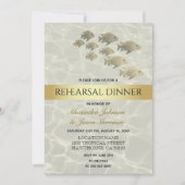 ゴールドトロピカルビーチリハーサルディナー 招待状 (正面)