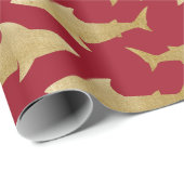 ゴールドトーンシャークラッピング紙 ラッピングペーパー (ロールコーナー)