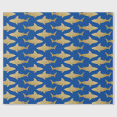 ゴールドトーンシャークラッピング紙 ラッピングペーパー (フラット)