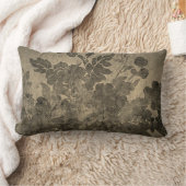 ゴールドトーン フラワー ランバー/アクセントピロー ランバークッション (ブランケット)