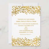 ゴールドトーン ベイビーズブレス ホワイト エレガント インビテーション (正面)