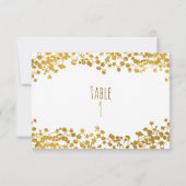 ゴールドトーン ベイビーズブレス ホワイト エレガント テーブルナンバー (裏面)