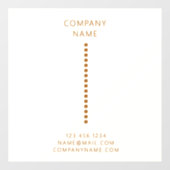 ゴールドドット ミニマリスト シンプル QRコード クリーム ウィンドウサイン (シート)