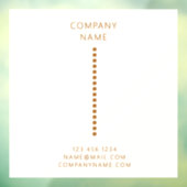 ゴールドドット ミニマル シンプル QRコード クリーム ウィンドウサイン (シート3)