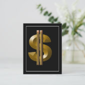 ゴールドドルマーク ポストカード (スタンド正面)