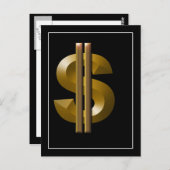 ゴールドドルマーク ポストカード (正面/裏面)