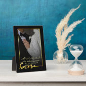 ゴールドナイトスターフレーム クリスマス ウェディング フォト フォトプラーク (側面)