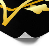 ゴールドナイトスターフレーム クリスマス ウェディング フォト ポスター (角)