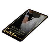 ゴールドナイトスターフレーム クリスマス ウェディング フォト マグネット (左側)