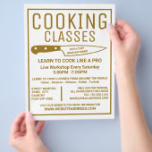 ゴールドナイフ, グルメ, 調理教室の広告 チラシ (手)