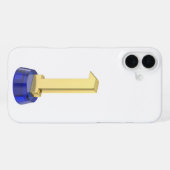 ゴールドナンバーワントロフィー iPhoneケース (裏面横)