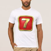 ゴールドナンバー7ジャックポットカジノ Tシャツ (正面)