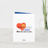 ゴールドハムサクリスマッカカード カード (裏面)