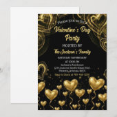 ゴールドハーツバレンタインデーパーティー 招待状 (正面/裏面)