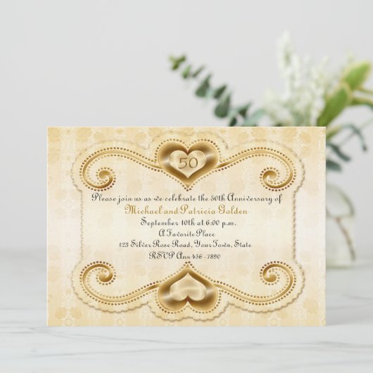 ゴールドハーツ50周年記念 招待状 (スタンド正面)