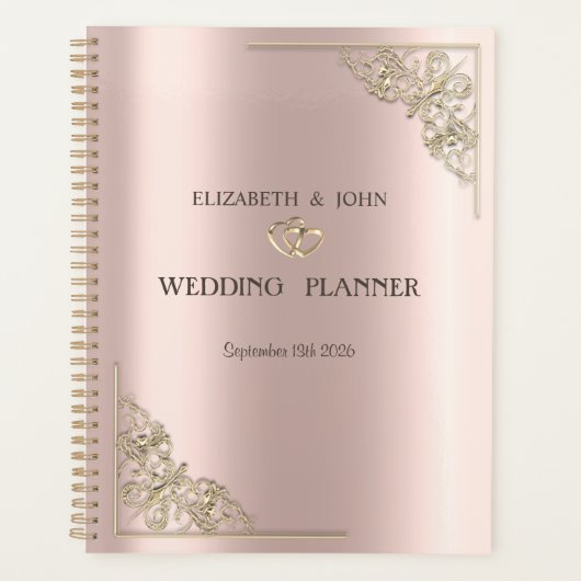 ゴールドハートのバラエティ豊かな結婚式 プランナー手帳 (正面)