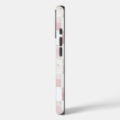 ゴールドハートネックレス ピンク ホワイト スクエア Case-Mate iPhoneケース (裏面 / 左)