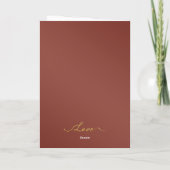 ゴールドハートバレンタイン カード (裏面)