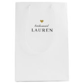 ゴールドハート ブライズメイド プラン  名前 ギフトバッグ (正面)