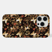 ゴールドバタフライ iPhoneケース (裏面横)