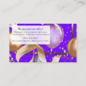 ゴールドバルーン パープルパーティー イベントプランナー 名刺 (裏面)