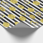 ゴールドバレンタイン ラッピングペーパー (角)