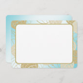 ゴールドバレーボール フラットカード ありがとうございます 招待状 (正面/裏面)