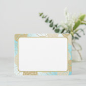 ゴールドバレーボール フラットカード ありがとうございます 招待状 (スタンド正面)