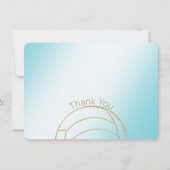 ゴールドバレーボール フラットカード ありがとうございます 招待状 (裏面)