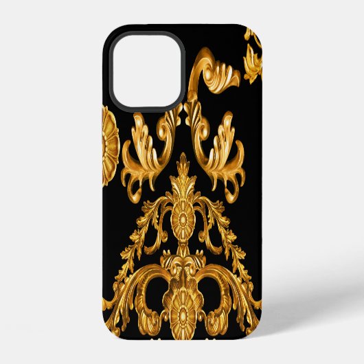 ゴールドバロック・装飾要素 iPhoneケース (裏面)