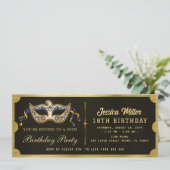 ゴールドバースデーパーティー招待状 招待状 (スタンド正面)