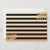 ゴールドパイナップルサプライズ引退パーティーの写真 招待状 (裏面)