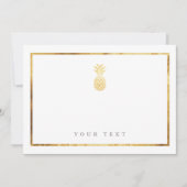 ゴールドパイナップル インサートカード 招待状 (正面)