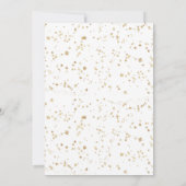 ゴールドパステルマジカルユニコーンバースデー招待状 招待状 (裏面)