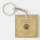 ゴールドパストール感謝教会記念写真 キーホルダー (正面)