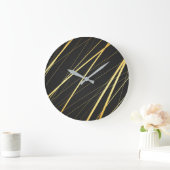 ゴールドパターン1 ラージ壁時計 (ホーム)
