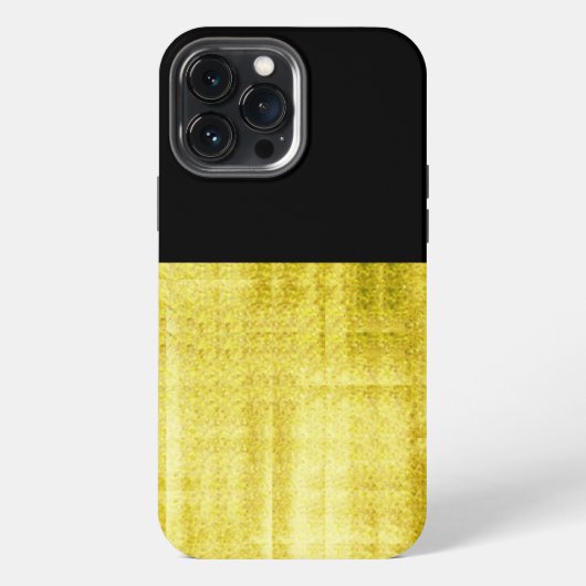 ゴールドパネルブラック iPhoneケース (裏面)