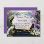 ゴールドパレスでのトロピカルなウィステリアの楽園 招待状 (正面/裏面)