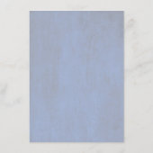 ゴールドパンプキン ダスティーブルー フラワー ウェディング 詳細 エンクロージャーカード (裏面)