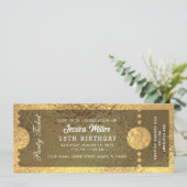 ゴールドパーティーチケット招待状 招待状 (スタンド正面)