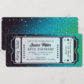 ゴールドパーティーチケット招待状 招待状 (正面/裏面)