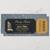 ゴールドパーティー招待状の案内 招待状 (正面/裏面)