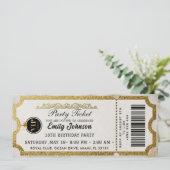 ゴールドパーティー招待状 招待状 (スタンド正面)