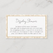 ゴールドパーフェクトペア ディスプレイシャワー インサートカード エンクロージャーカード (正面)