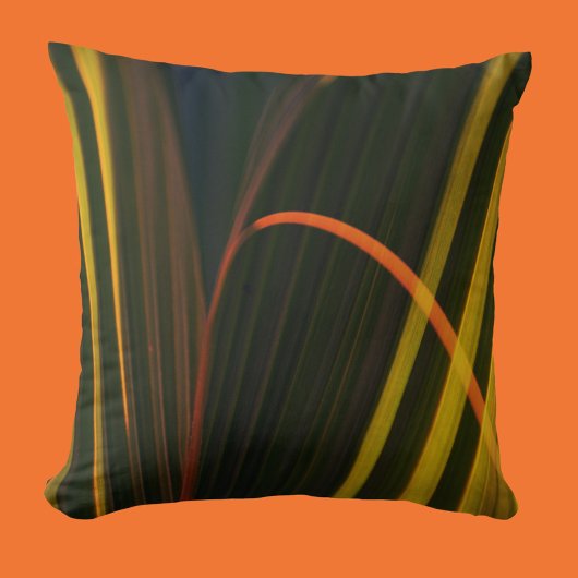 ゴールドパームの葉 熱帯の植物 クッション